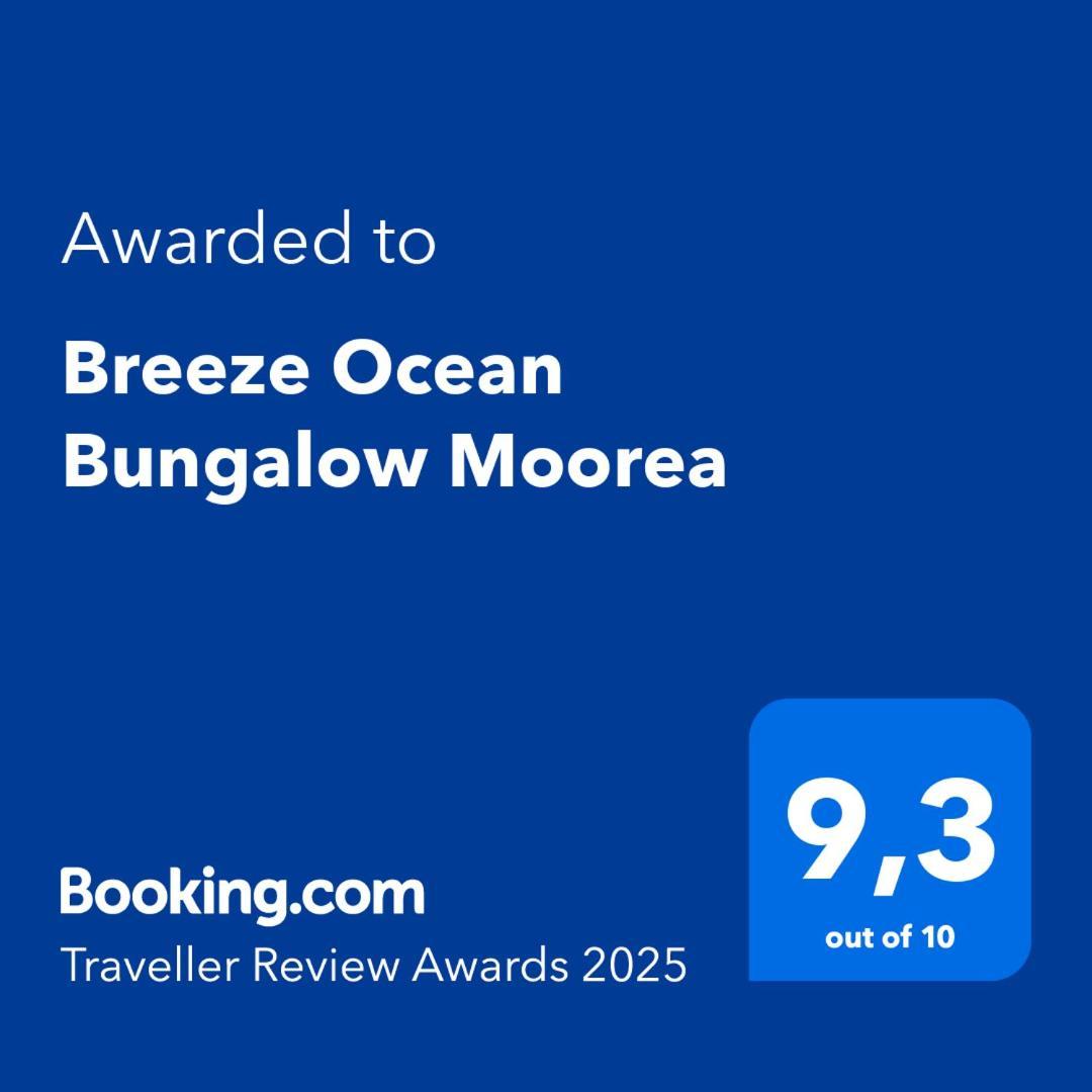 Breeze Ocean Bungalow Moorea Buitenkant foto
